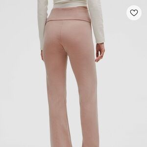 lululemon athletica Sofstreme Ribbed Flare Pants Twilight Rose